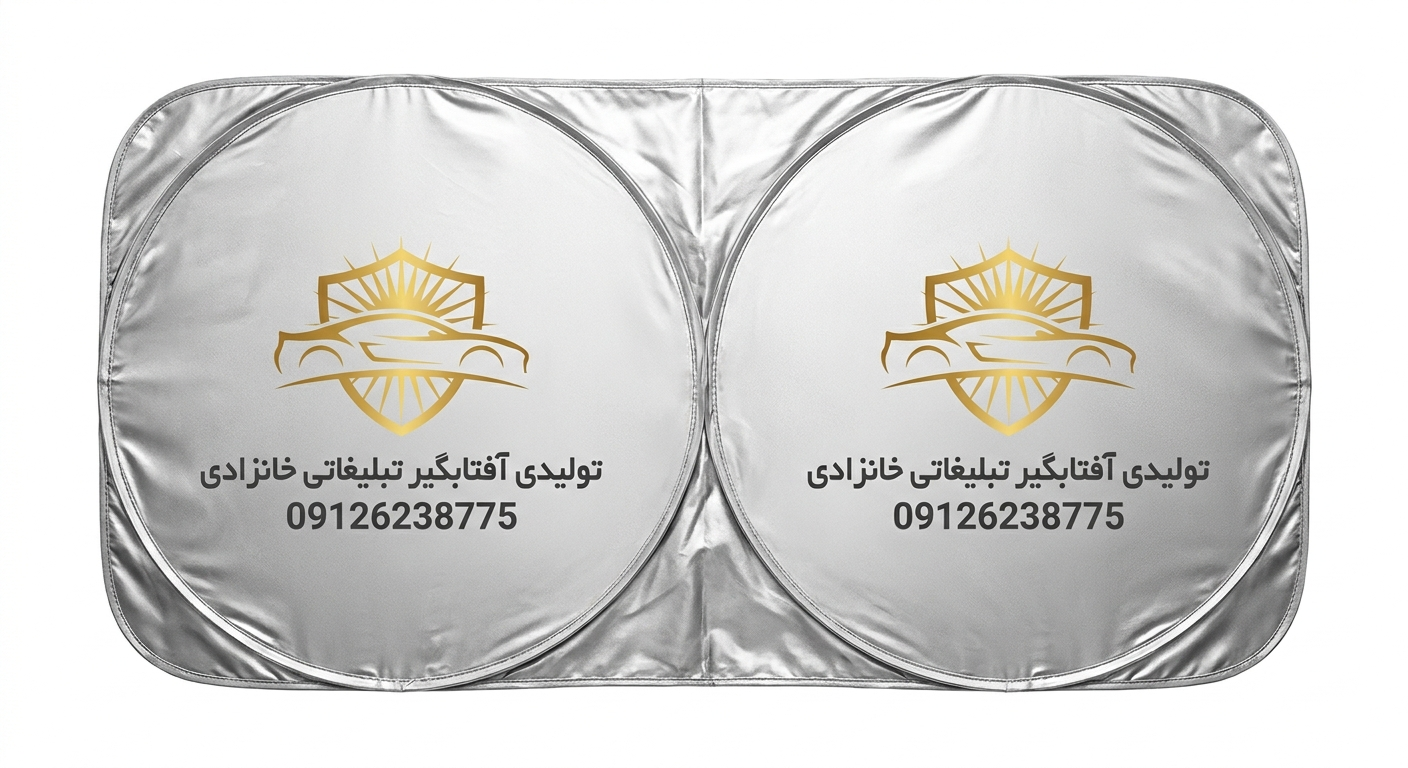 آفتابگیر ماشین | قیمت + خرید تولید آفتابگیر تبلیغاتی عمده شیشه جلو خودرو